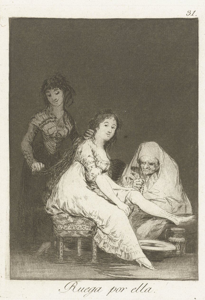 Hon ber för henne av Francisco de Goya