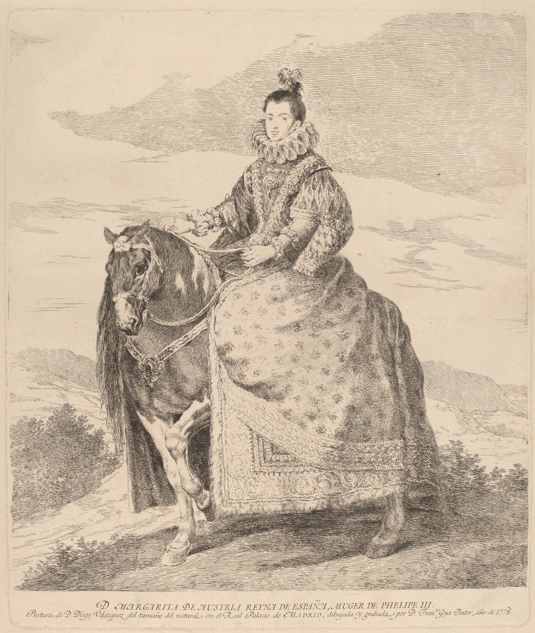 Österrikisk tusensköna av Francisco de Goya after Diego Velázquez