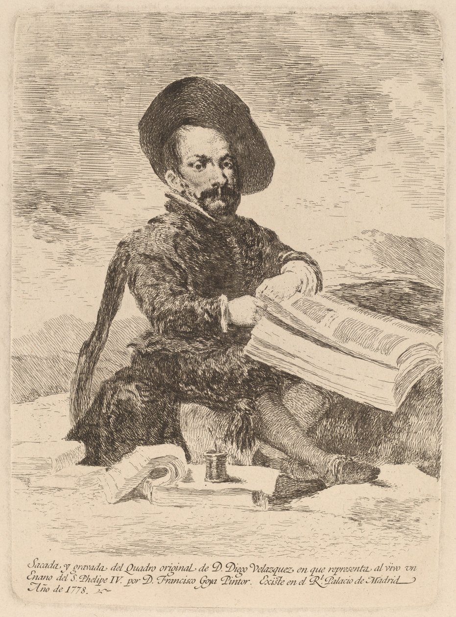 En dvärg (En dvärg) av Francisco de Goya after Diego Velázquez