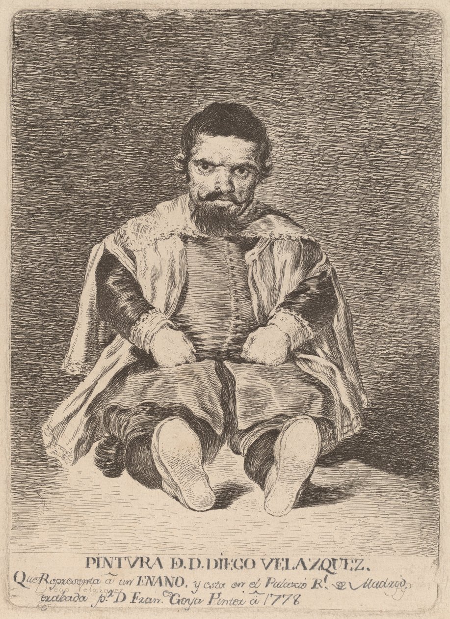 En dvärg (En dvärg) av Francisco de Goya after Diego Velázquez