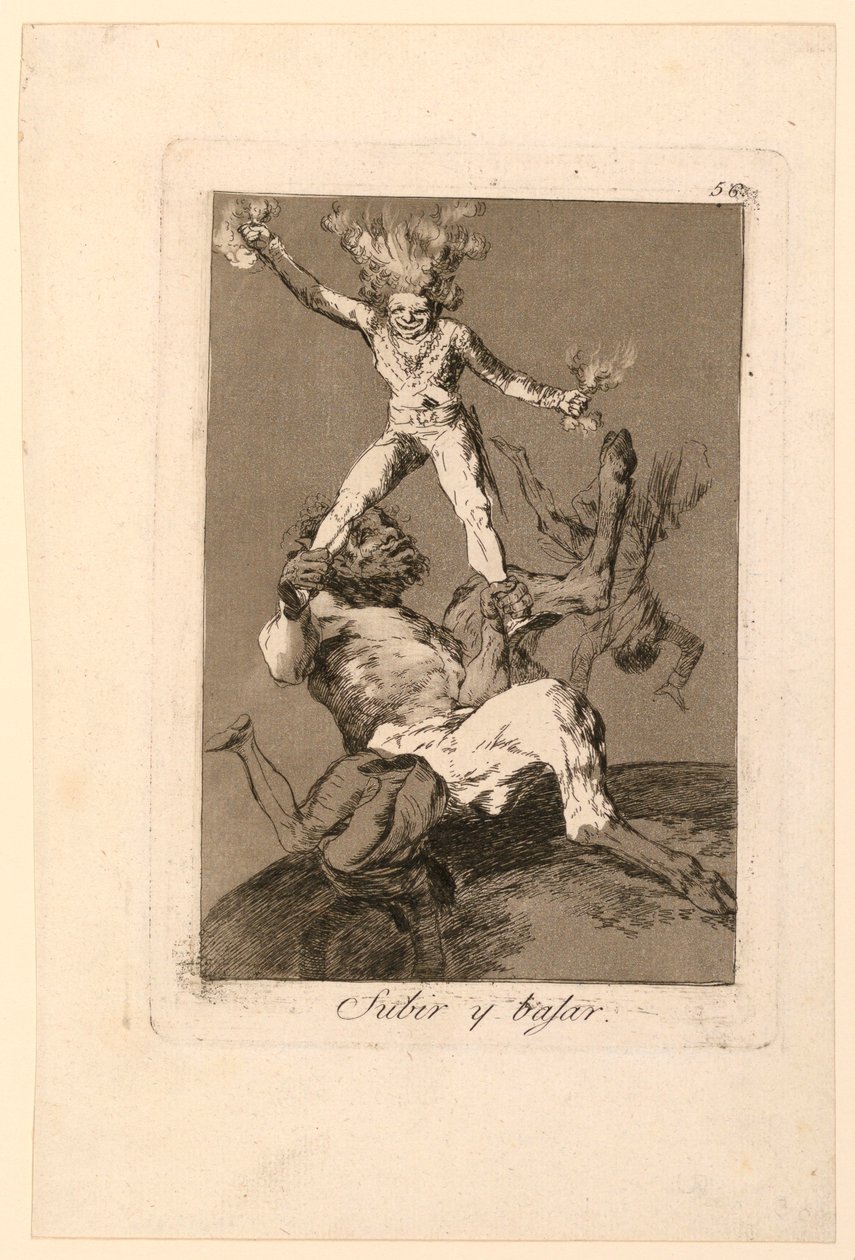Upp och ner av Francisco de Goya y Lucientes