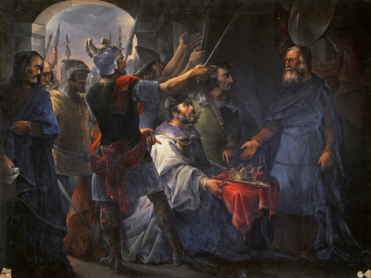 Val av Wamba till kung, 1843 av Francisco de Paula van Halen