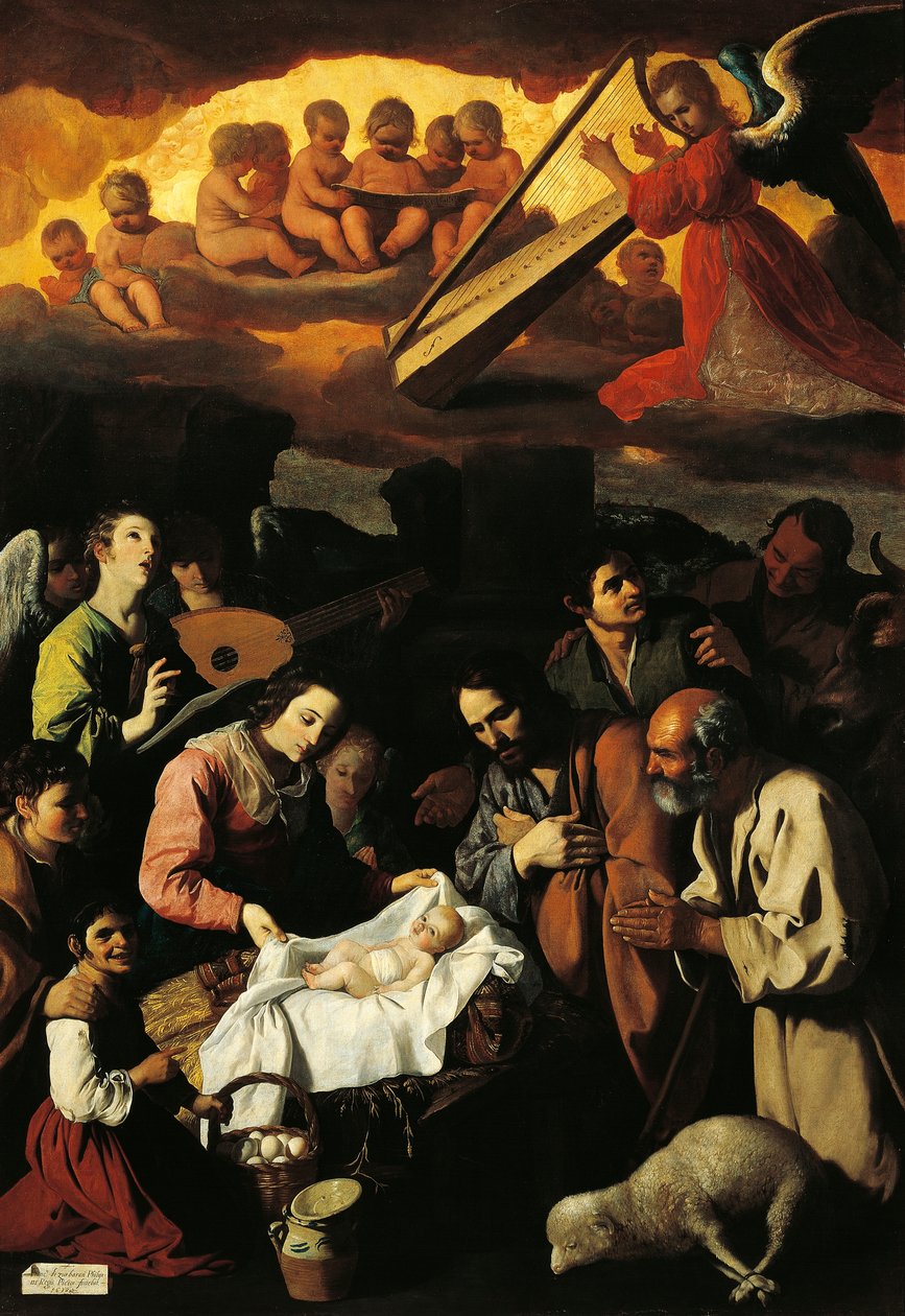 Tillbedjan av herdar av Francisco de Zurbaran
