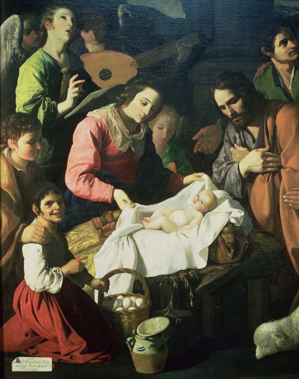 Tillbedjan av herdarna av Francisco de Zurbaran