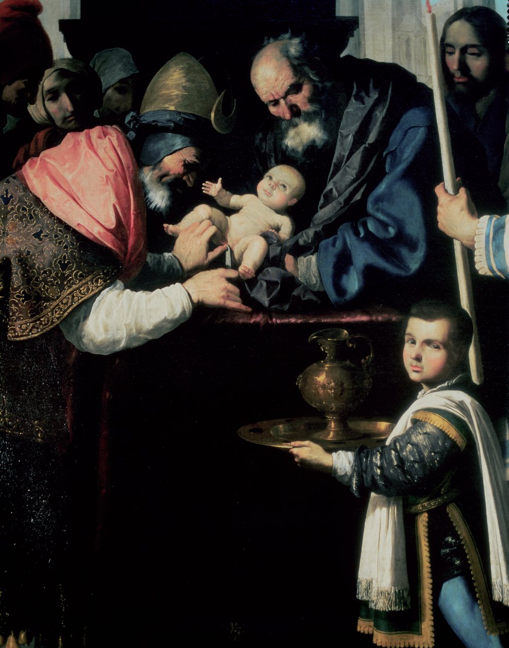 Kristi omskärelse (detalj) av Francisco de Zurbaran
