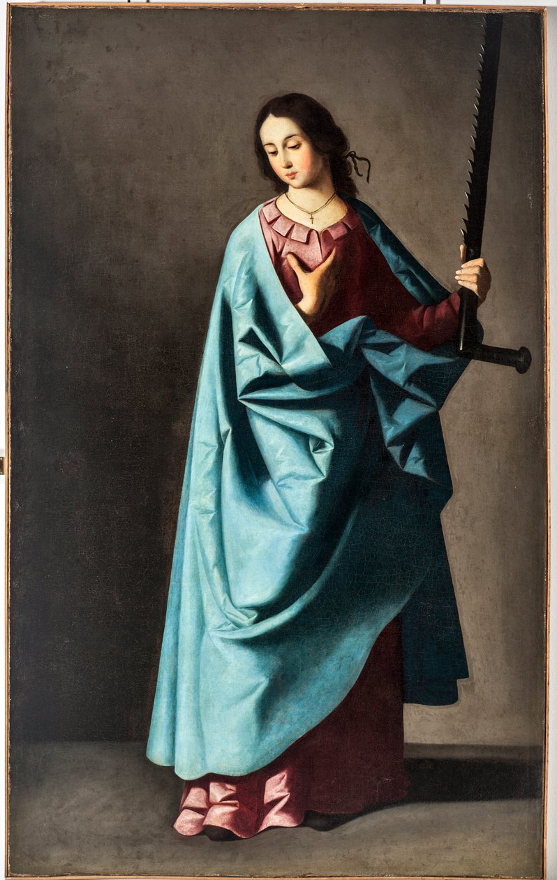 Great Martyr Euphemia (olja på duk av Francisco de Zurbaran