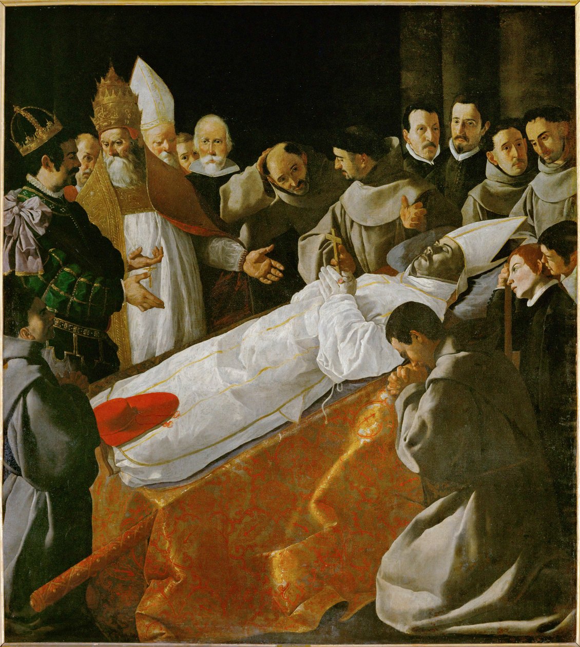 Utställningen av kroppen av Saint Bonaventura ... av Francisco de Zurbaran