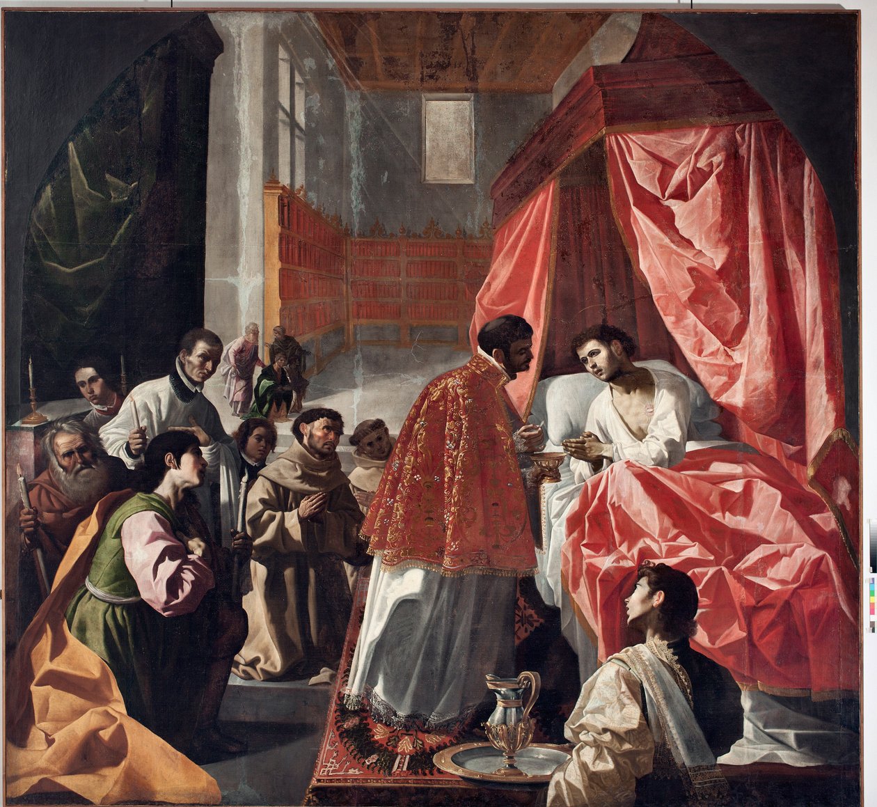 Sista nattvarden av St Bonaventure (olja på duk av Francisco de Zurbaran