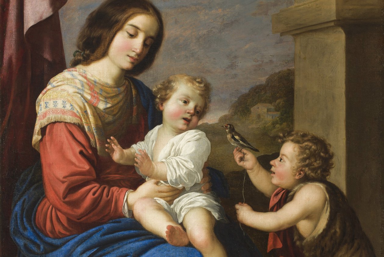 Madonna och barn med spädbarnet Saint John, 1658 (uppgift om 873219) av Francisco de Zurbaran