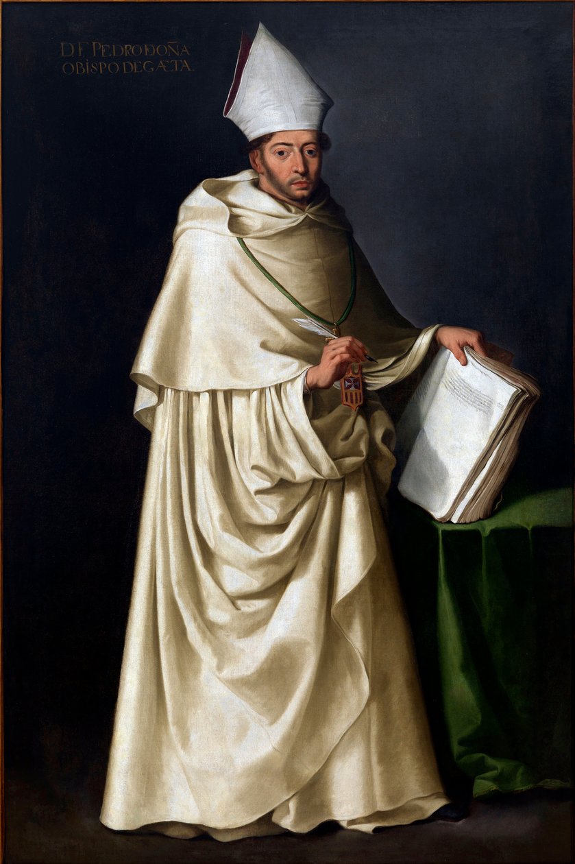 Pedro de Ona (1570-1643) av Zurbaran, Francisco, de (1598-1664). Olja på duk, storlek: 207x136, ca 1630, Sevillas stadshus av Francisco de Zurbaran