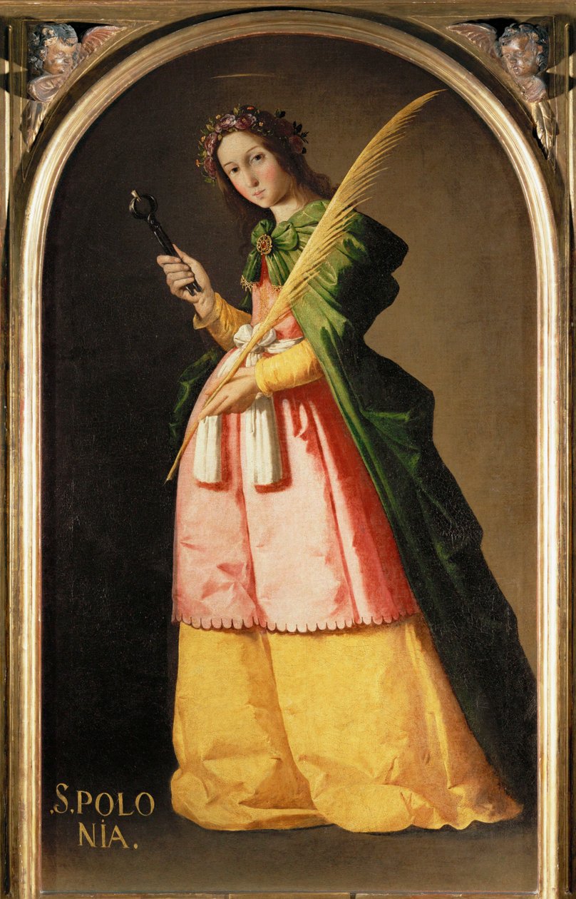 Sankt Apollonia... av Francisco de Zurbaran