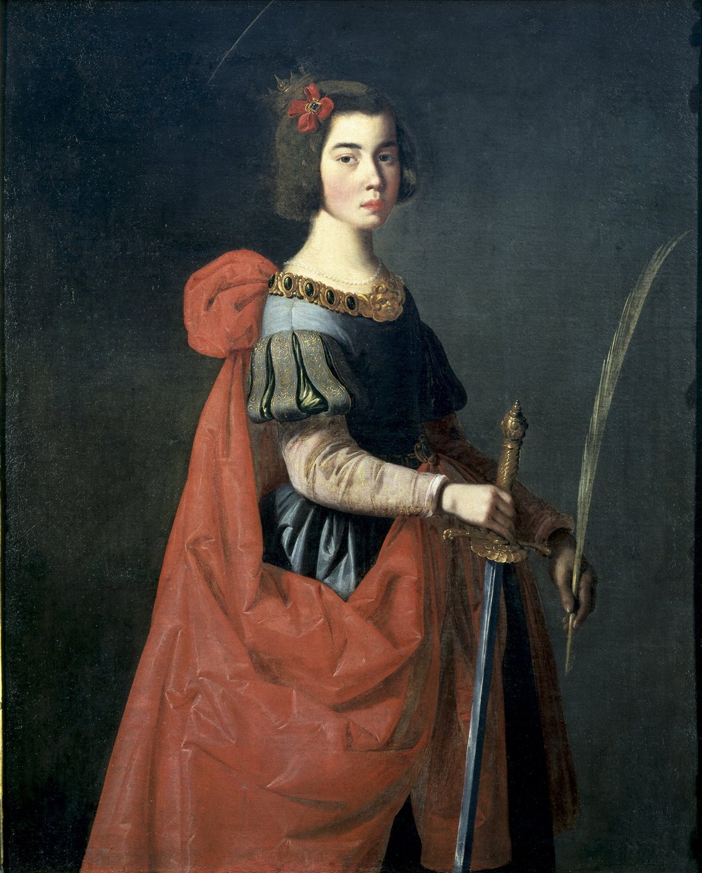 Den heliga Katarina av Alexandria. C. 1636 (olja på duk) av Francisco de Zurbaran