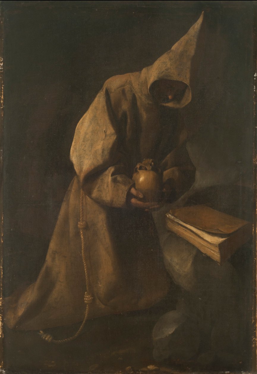 Sankt Franciskus i meditation av Francisco de Zurbaran