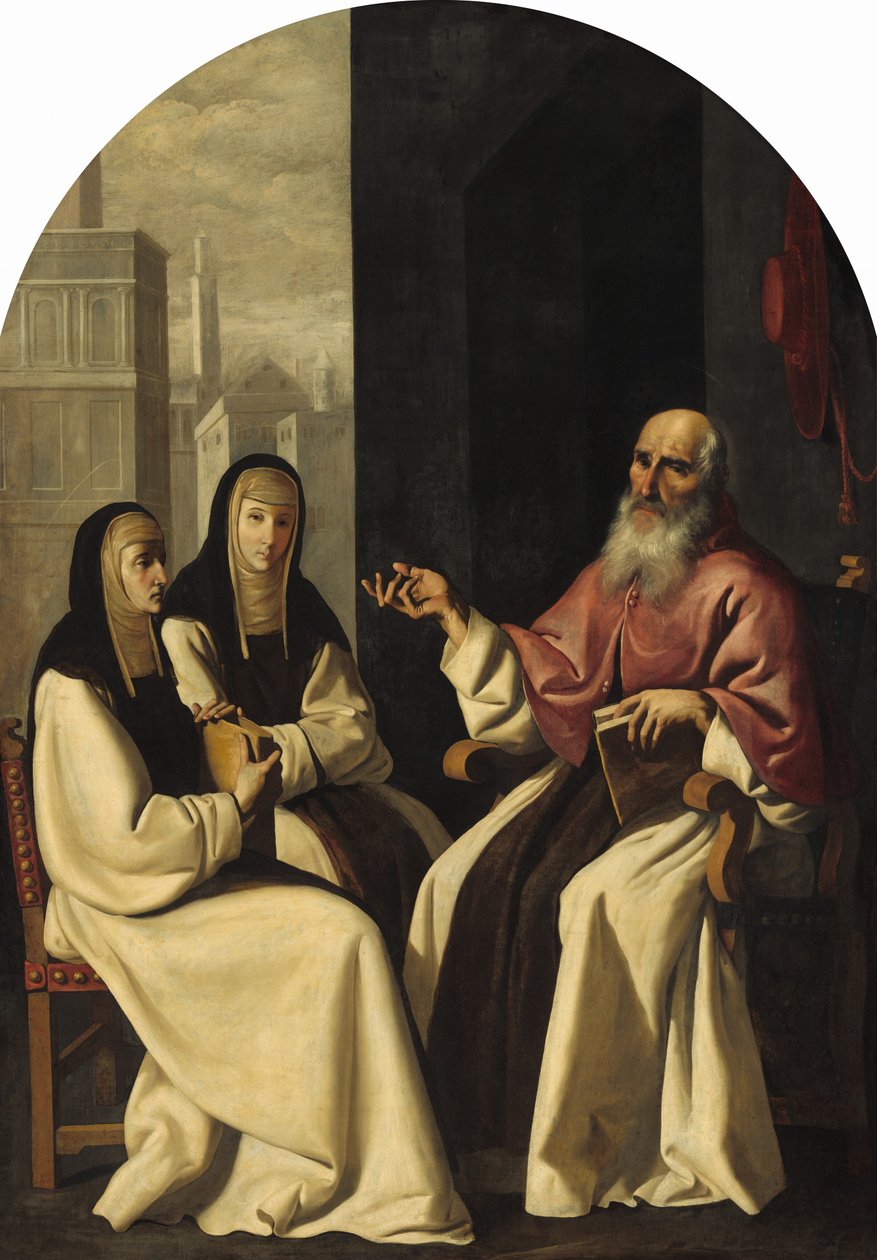 Saint Hieronymus med Saint Paula och Saint Eustochium, ca. 16401650 av Francisco de Zurbaran
