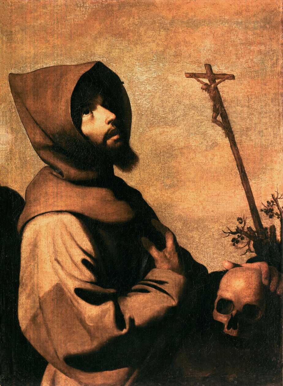 St Francis i extas, ca. 1659 (olja på duk) av Francisco de Zurbaran