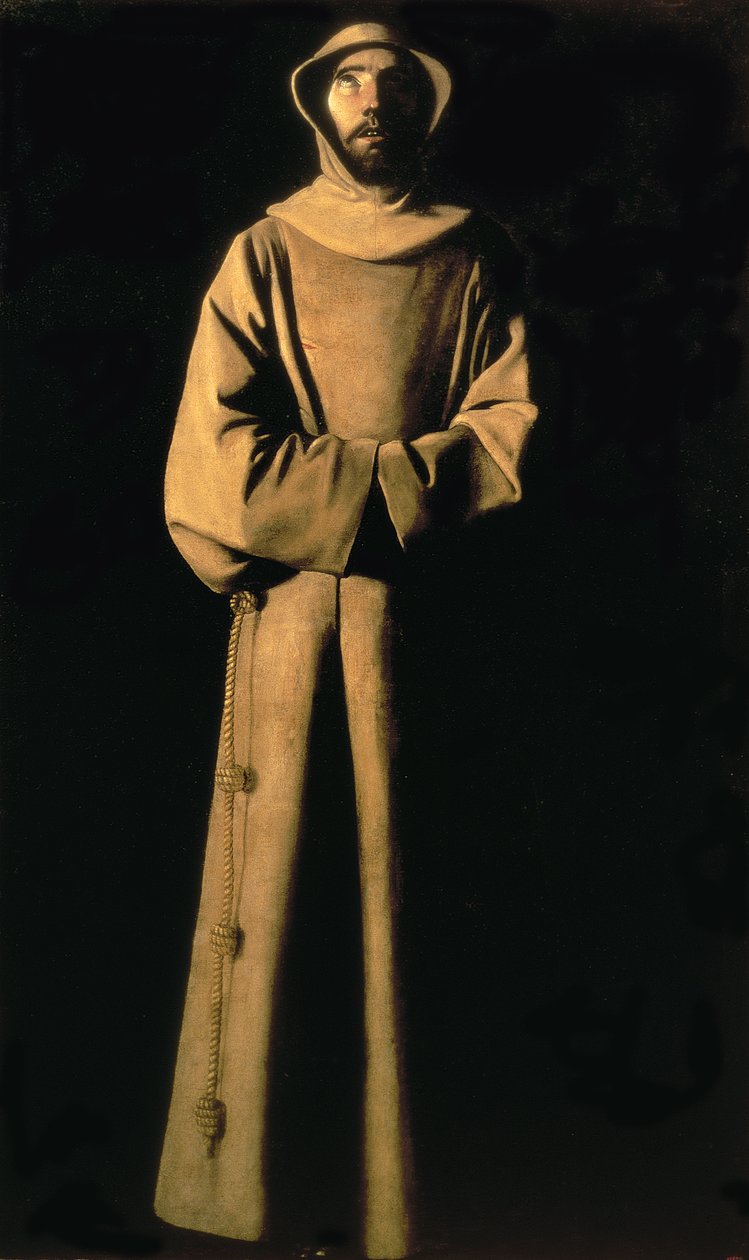 St. Franciskus av Assisi, ca 1640 (olja på duk) av Francisco de Zurbaran