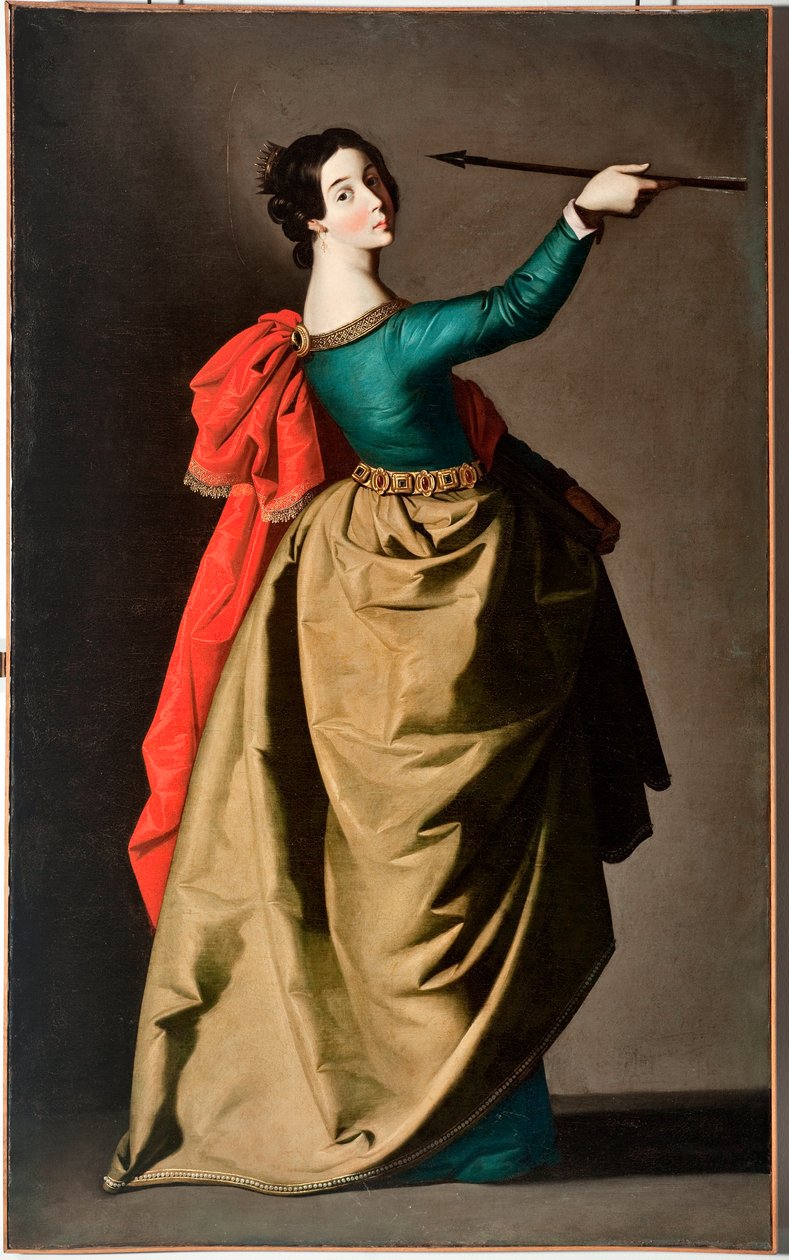 St Ursula (olja på duk av Francisco de Zurbaran