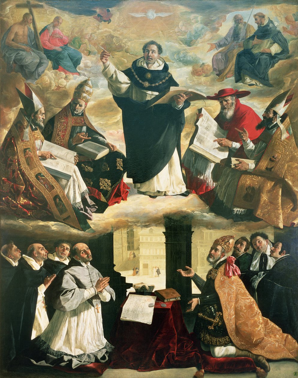 Apoteosen av St. Thomas av Aquino av Francisco de Zurbaran