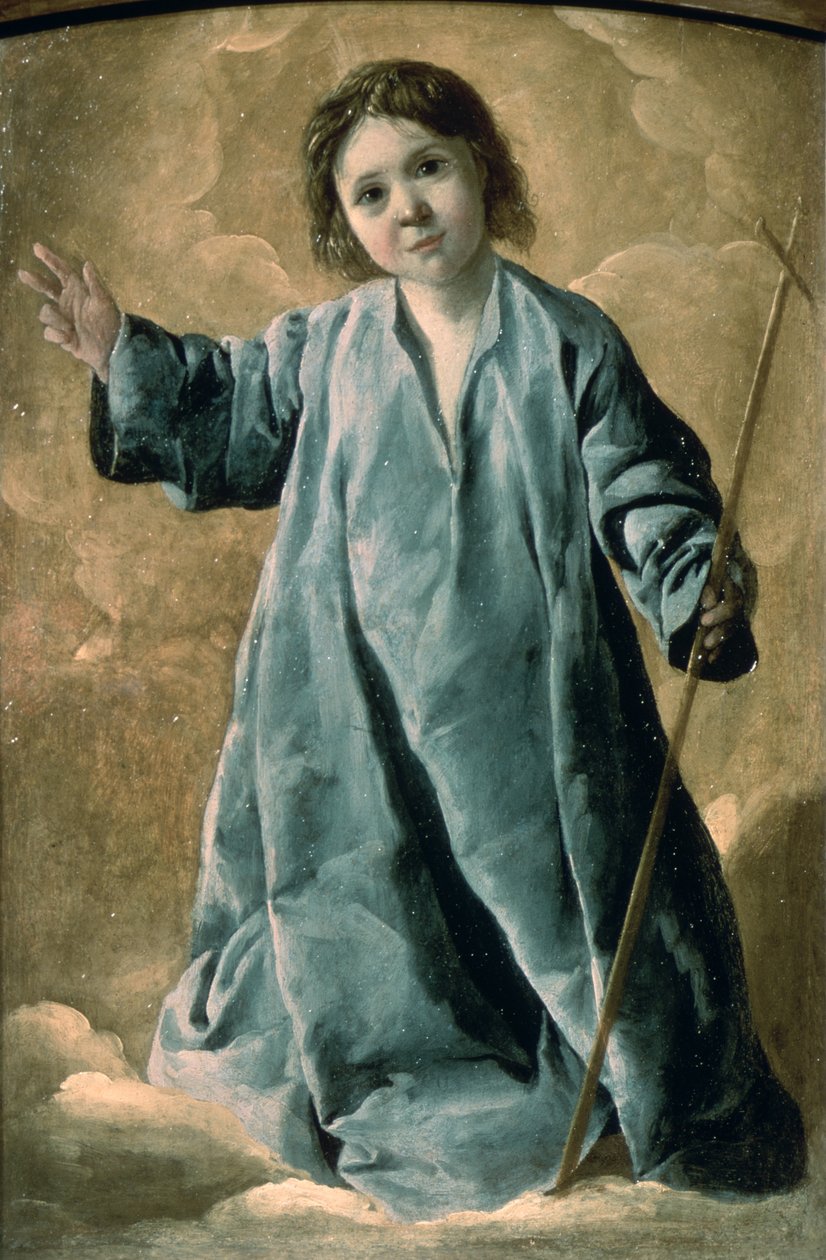 Kristusbarnet (olja på duk) av Francisco de Zurbaran