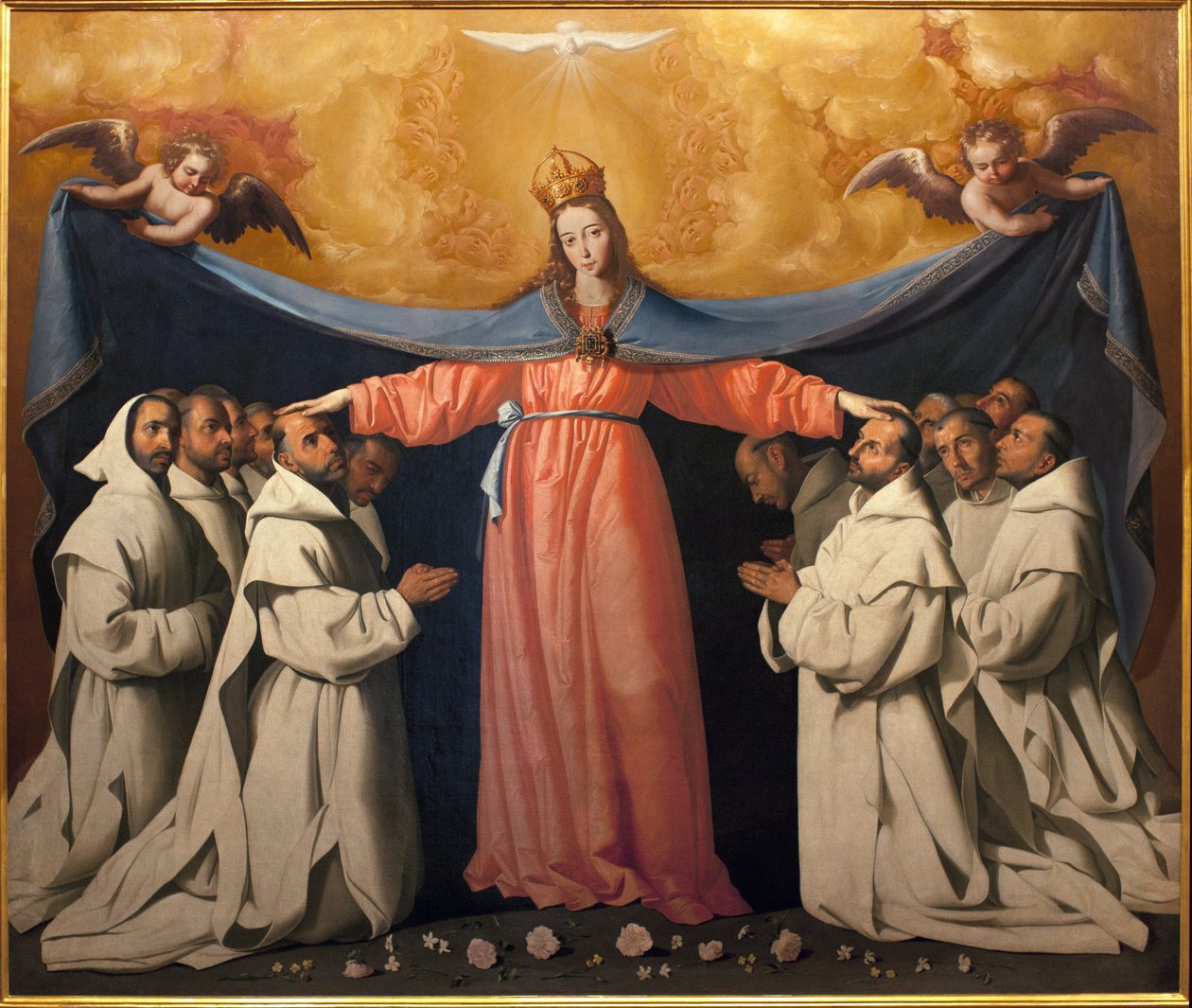 Grottornas jungfru. Målning av Francisco Zurbaran (1598-1664), Olja på duk av Francisco de Zurbaran