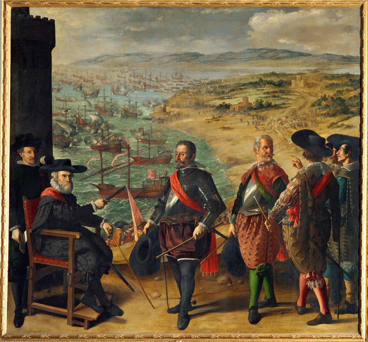Försvaret av Cadiz mot engelsmännen ... (målning på duk) av Francisco de Zurbaran