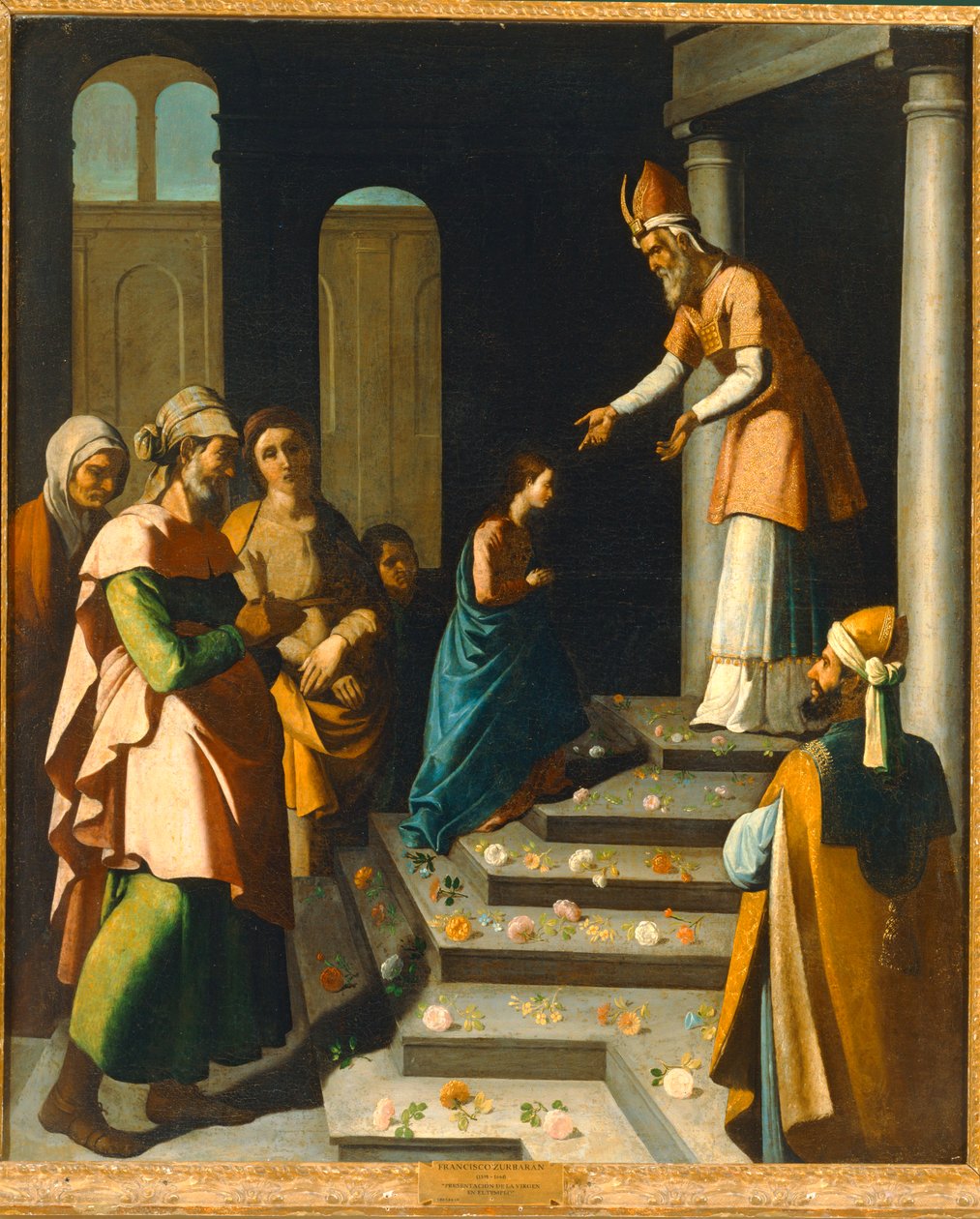 Jungfruns framställning i templet (målning) av Francisco de Zurbaran