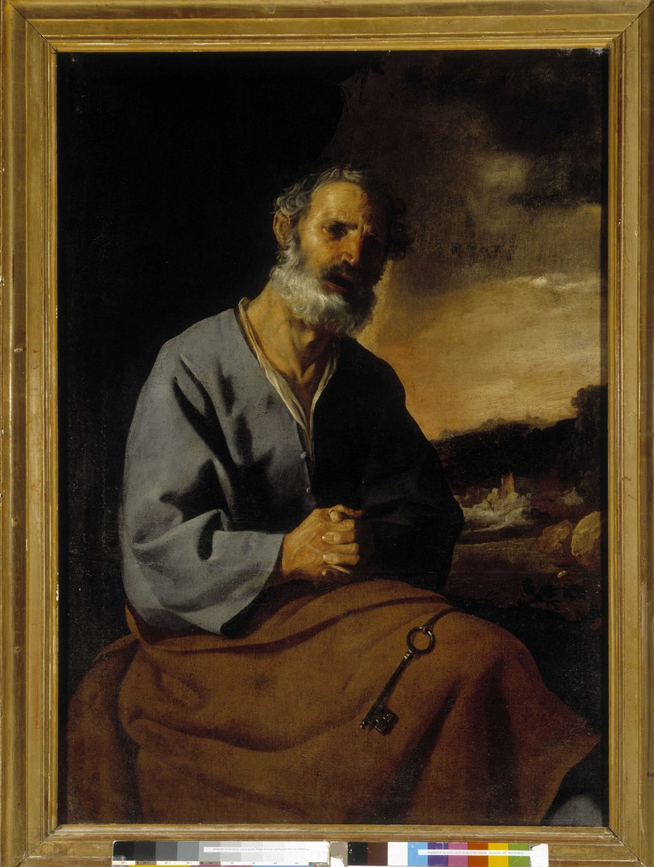 Sankt Peters ånger (olja på duk) av Francisco de Zurbaran