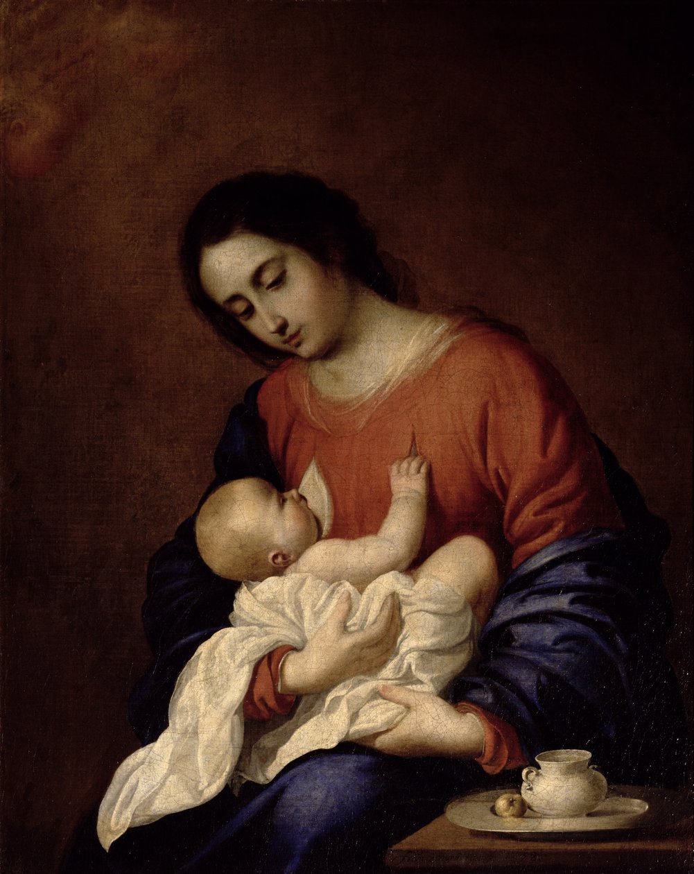 Jungfru och barn av Francisco de Zurbaran