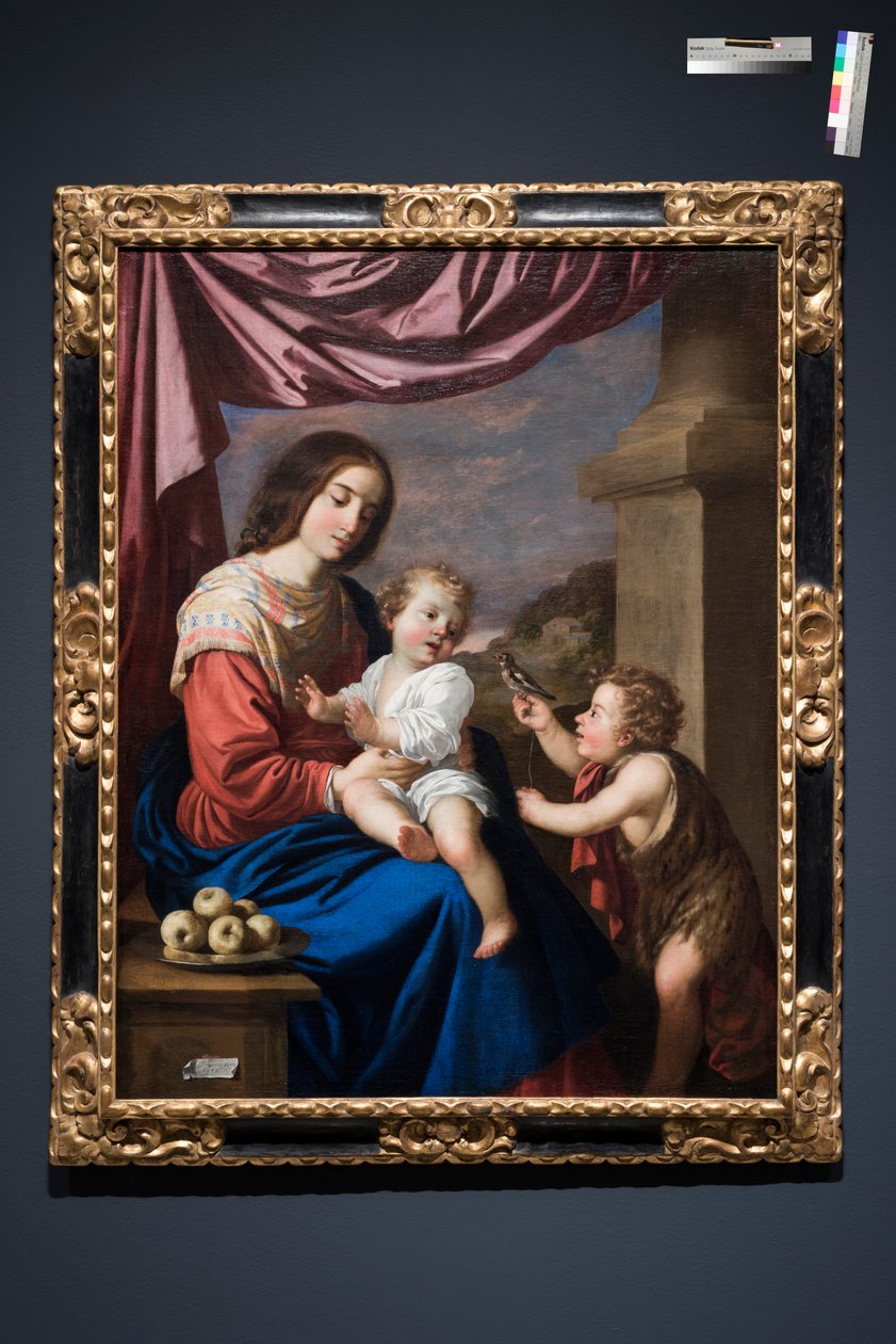 Jungfru och barn med Saint John av Francisco de Zurbaran