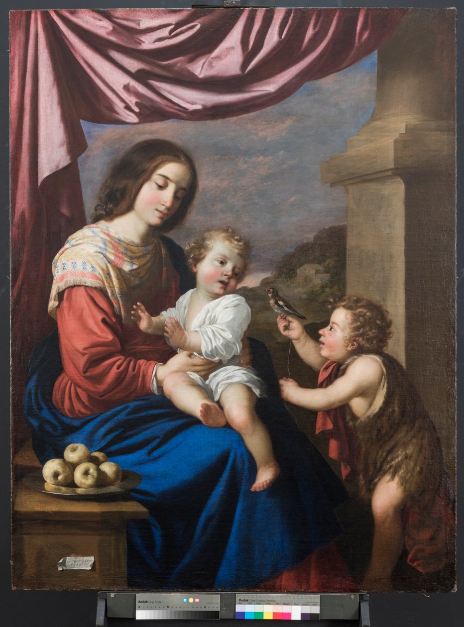 Jungfru och barn med Saint John av Francisco de Zurbaran