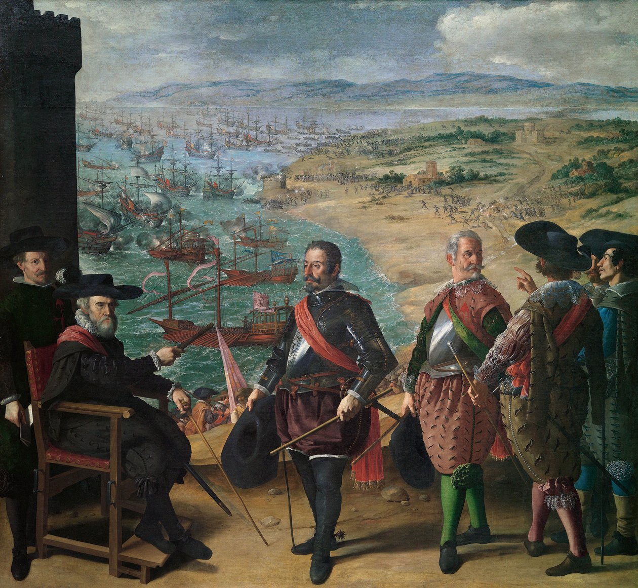 Försvar av Cadiz mot engelsmännen av Francisco de Zurbaran