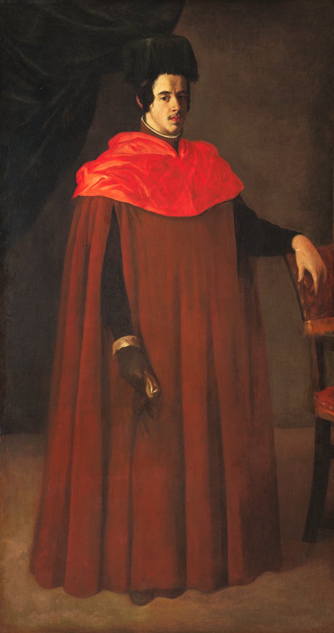 Spanska:  Retrato de un doctor en derecho eller doctor de leyes Porträtt av en doktor i juridik av Francisco de Zurbaran