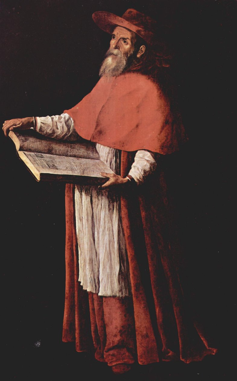 Spanska: San Jerónimo Saint Jerome av Francisco de Zurbaran