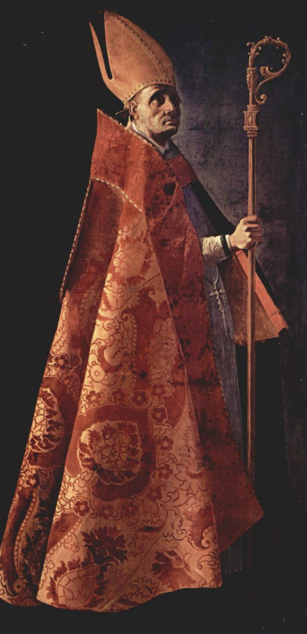 Spanska: Santo Obispo Saint Ambrose av Francisco de Zurbaran