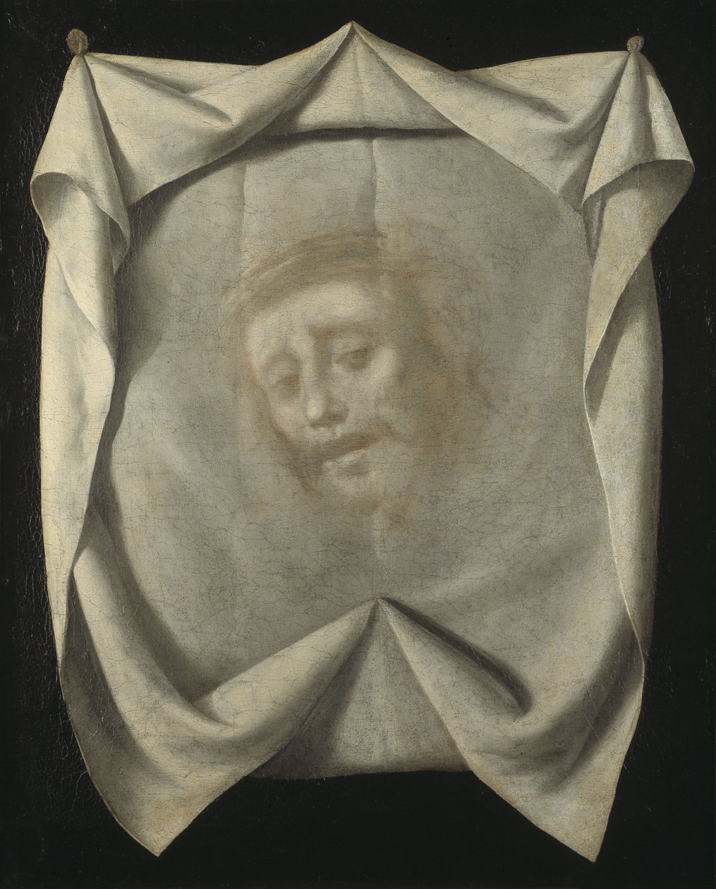 Svenska:  Veronikas svetteduk Den heliga Veronikas slöja, det heliga ansiktet av Francisco de Zurbaran