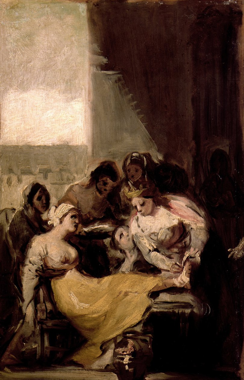 Saint Isabel of Portugal Healing the Wounds of a Sick Woman av Francisco de Goya