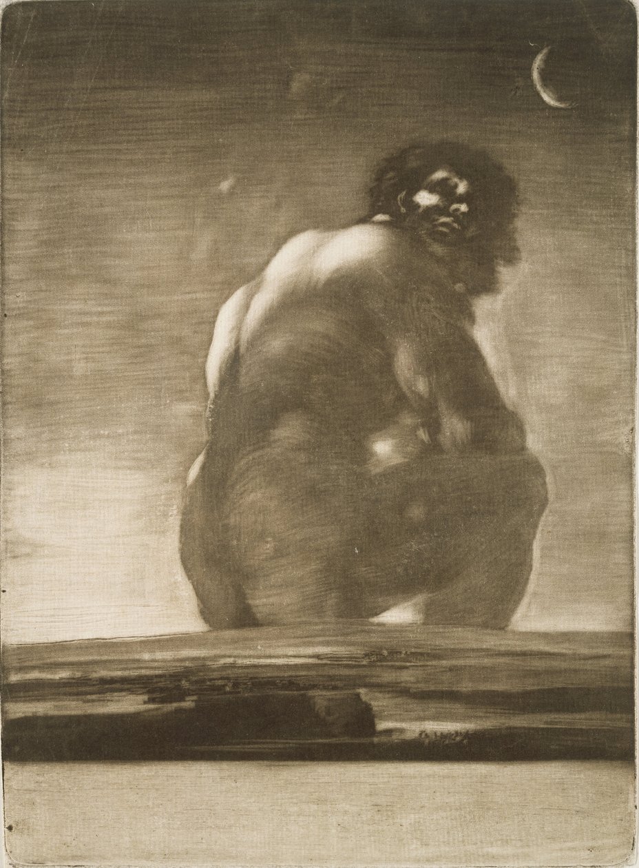 Seated Giant av Francisco de Goya