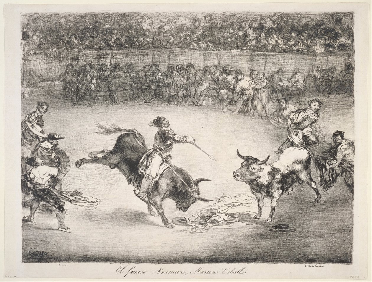 The Renowned American Mariano Cebellos av Francisco de Goya