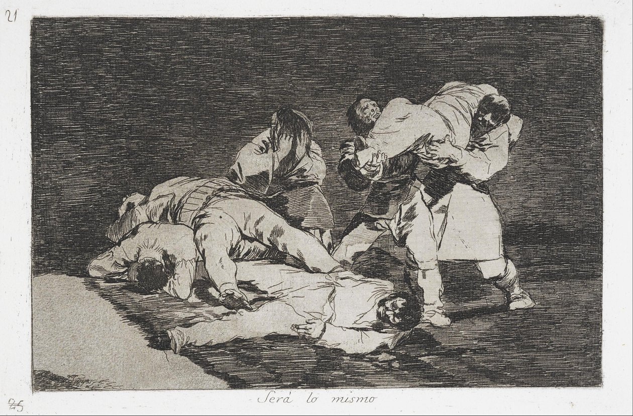 The same (Será lo mismo) from the series Disasters of War (Desastres de la Guerra) av Francisco de Goya