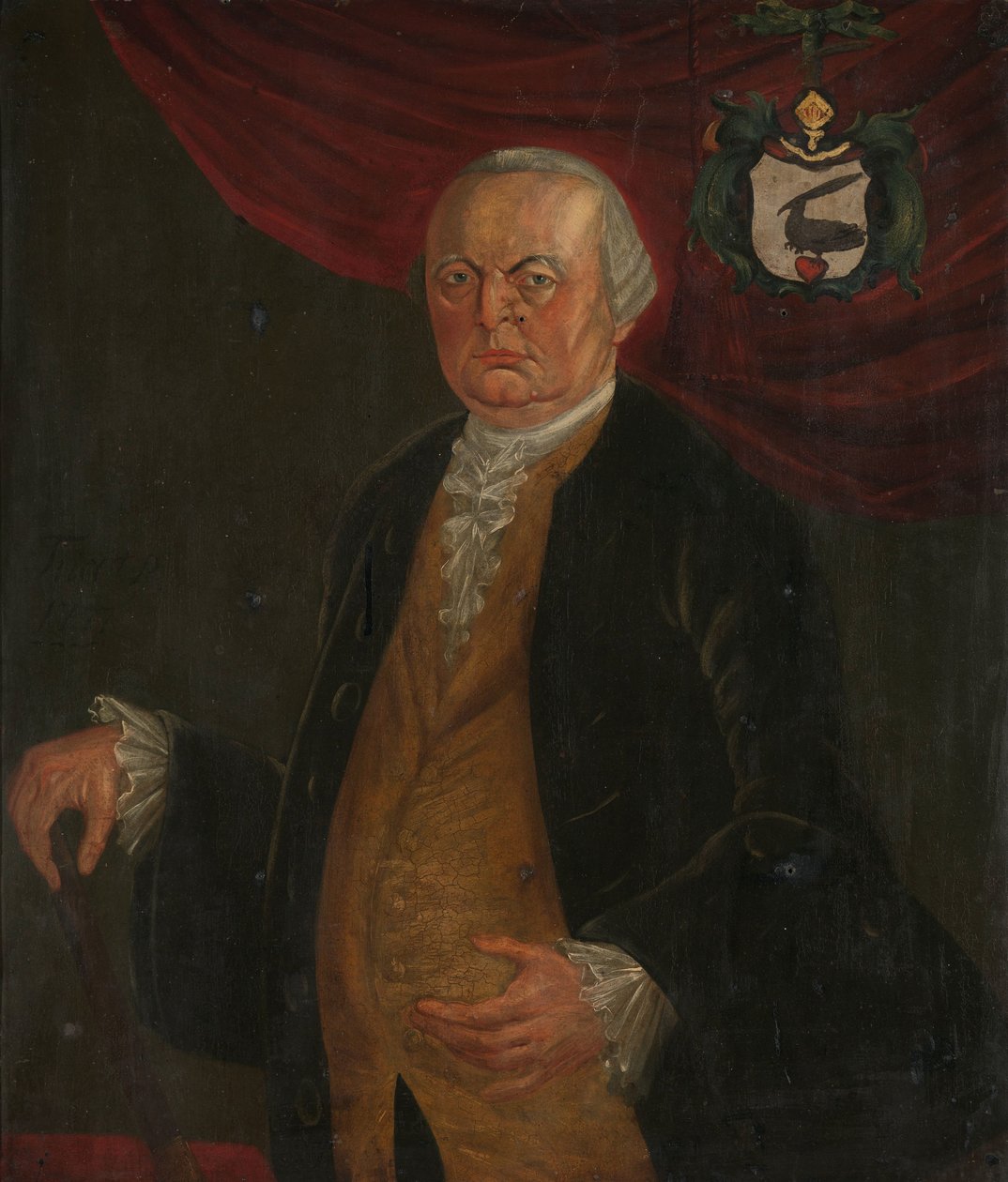 Porträtt av Reinier de Klerk, generalguvernör för Nederländska Ostindiska kompaniet av Franciscus Josephus Fricot (attributed to)