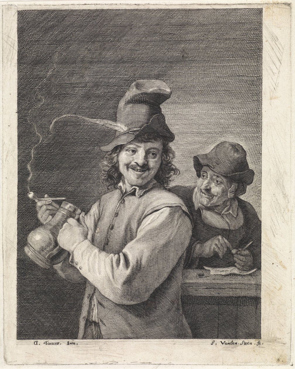 Bonde med kanna och pipa av Franciscus van der Steen