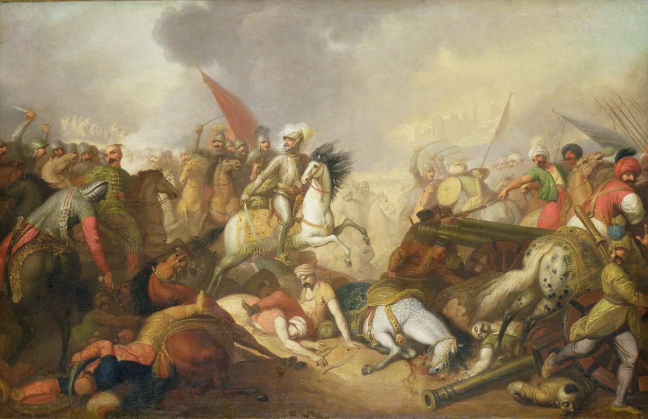 Slaget vid Chocim 1673 av Franciszek Smuglewicz