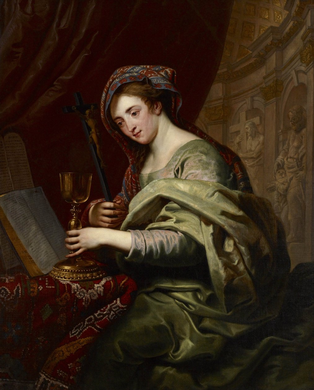 Faith, c.1675-1700 av Franco Flemish School