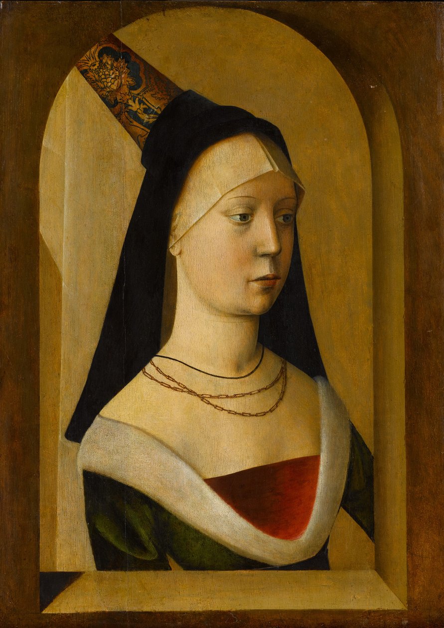 Porträtt av en kvinna, ca 14775-80 av Franco Flemish School