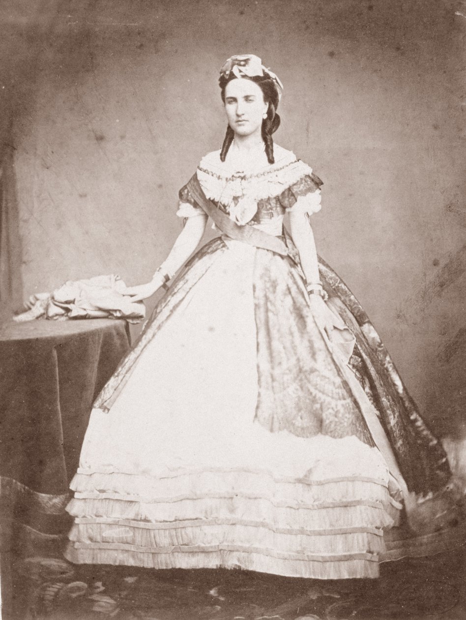 Charlotte av Sachsen-Cobourg-Gotha (1840-1927) prinsessa av Belgien och kejsarinna av Mexiko av Francois Aubert