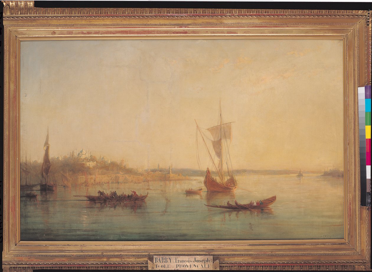 Bosporens mynning i Konstantinopel, 1869 av Francois Barry