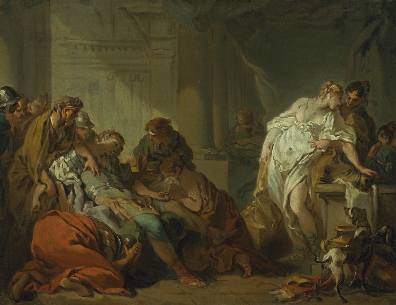 Meleagers död, c.1727 av François Boucher