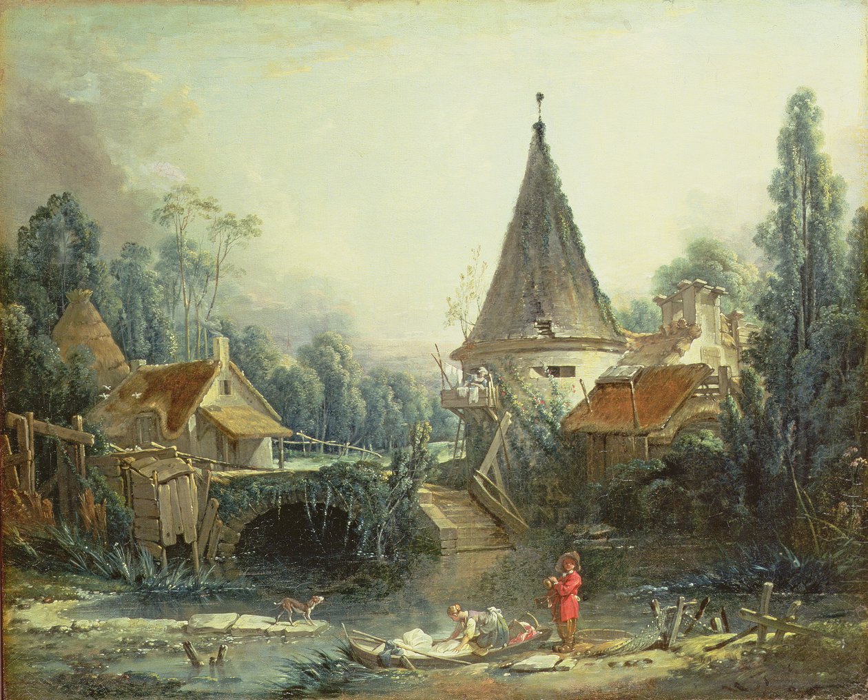 Landskap nära Beauvais, tidigt 1740-tal av François Boucher