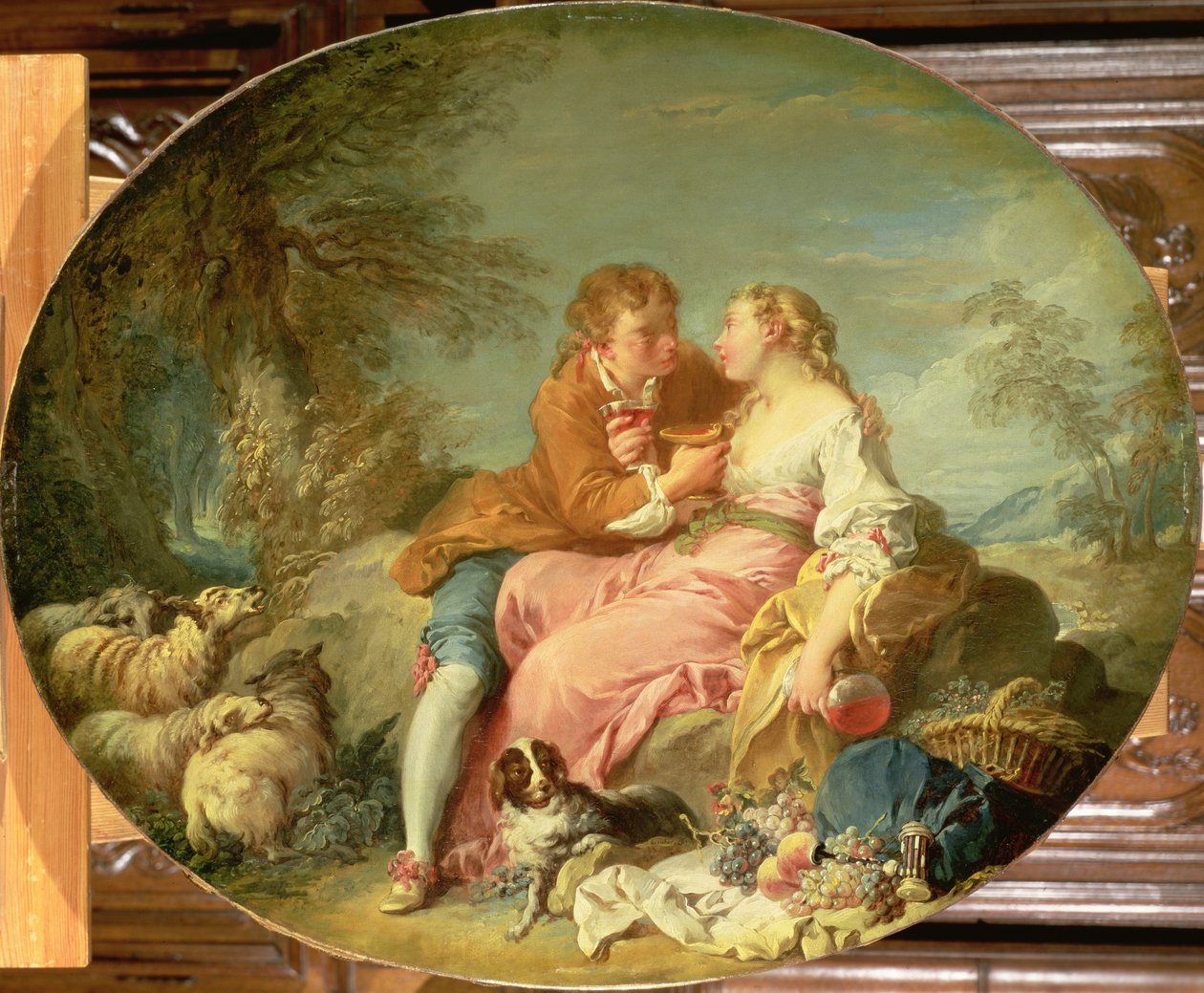 Pastoral scen, 1740-talet av François Boucher