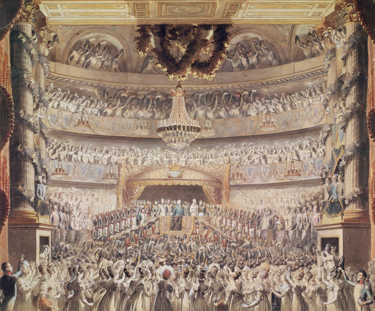Ludvig XVIII (1755-1824) på Theatre de l